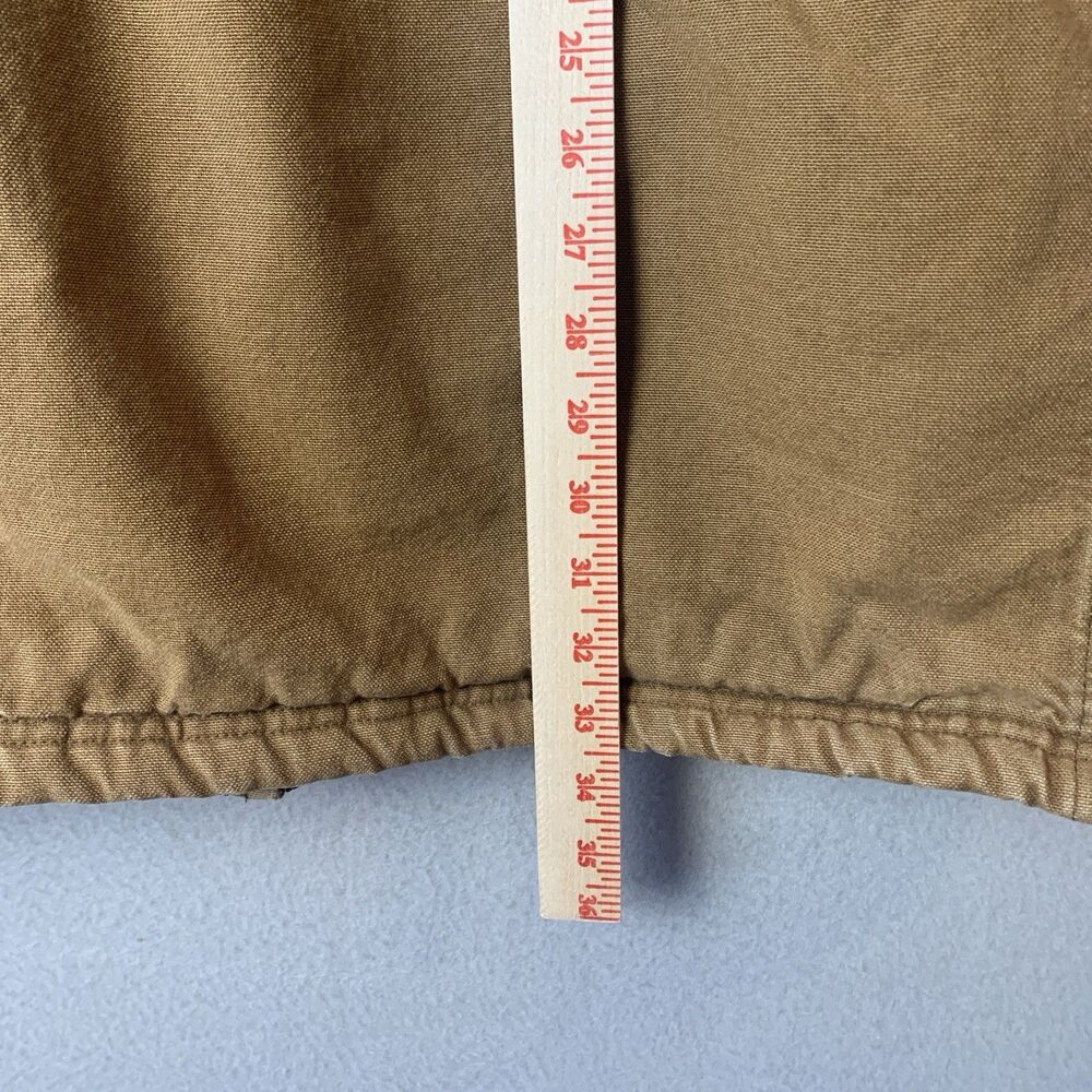LL Bean Shearling Lined Chore Field Jacket Large? Brown Corduroy Trim Workwear - Picture 12 of 12